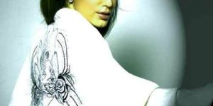 White Printed Pashmina Shawl