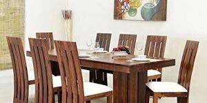 8 Seater Wooden Dining Table Set
