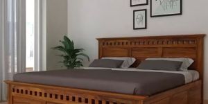 King Size Wooden Bed