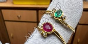 Emerald Sapphire Gold Rings
