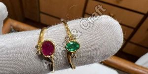 Ruby Emerald Gold Rings