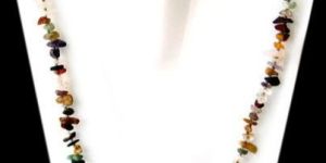 MAE-17 Disco Semi Precious Chips Necklace