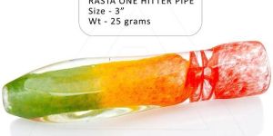 Rasta One Hitter Glass Pipe