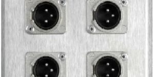 XLR 4 Hole Wall Plate
