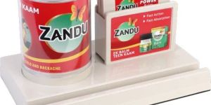 Plastic Pen Stand with Mobile Holder & Coaster Plates