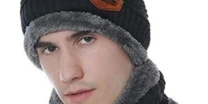 Mens Black Winter Cap