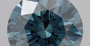 Round Shaped 3.00ct Fancy Deep Greenish blue IGI Certified Lab Grown CVD Diamond