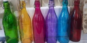 Colored Glass Bottle