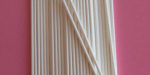 White Plastic Lollipop Sticks