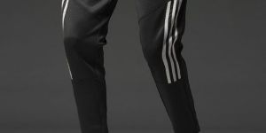 Mens Black 2 Way Lycra Track Pant