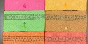 Embroidered Jacquard Towel