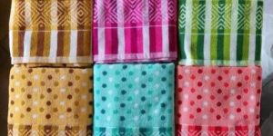 Polka Dot Cotton Bath Towel