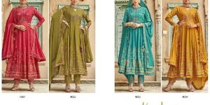 Rangoon Kasturi Rayon Embroidery Designer Readymade Suit