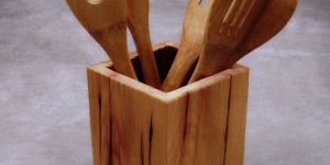 Wooden Square Cutlery Holder