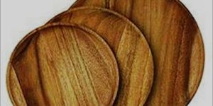 Wooden Round Plates