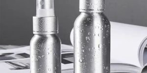 Silver Colour Cosmetic Spray Bottle
