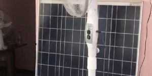 Pedestal DC Solar Fan