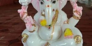 White Marble Ganesh Statue