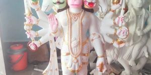 Marble Panchmukhi Hanuman Statue