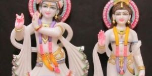 Marble Radha Krishna Statue