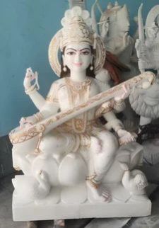 Marble Saraswati Statue