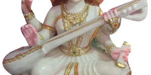 Marble Saraswati Statue
