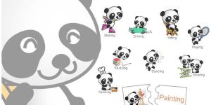 Pick-It-Out-Panda- An Action word Puzzle Set