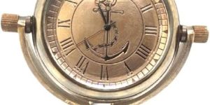 Antique Brass Desk Clock