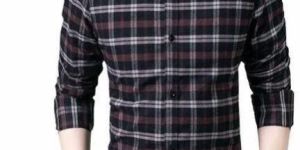 Mens Check Cotton Shirt