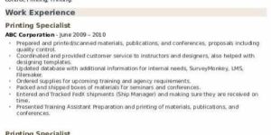 Resume Printing Services