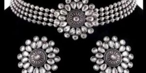 Oxidised Choker Set