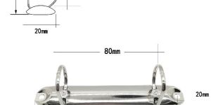 2D Ring Binder Clip 25mm