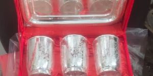 Silver Plated Glass Set