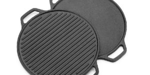 Cast Iron Black Tawa and Grill