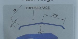 Galvalume Ridge Flashing