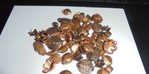 Pure Copper Beads for Jewelry Making