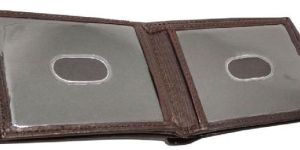 PVC Wallet ID Window Leather Wallets