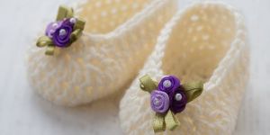 Half Crochet Baby Booties