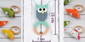 Rattle Toys Owl Shape and Fruit Rattle