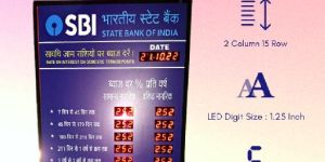 Sbi Electronic Interest Rates Board Big