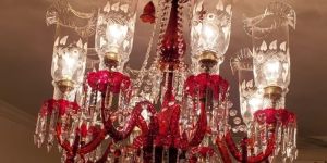 LED Glass Chandelier