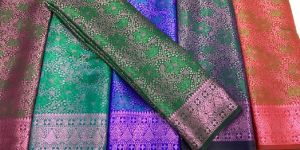 Embroidered Banarasi Silk Saree