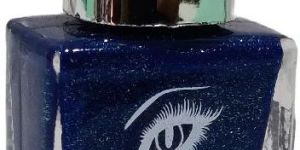 Cateye Shimmery Blue Nail Polish
