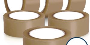 50 Microns Brown BOPP Tape Self Adhesive High-Strength Packing Tape Rolls, Brown Cello Tape