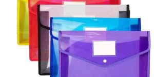 A4 Plastic File Envelope Expanding File Folder Document Organizer with Snap Closure