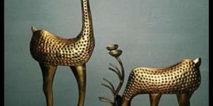Decorative Metal Deer Statue
