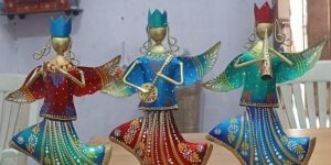 Iron Rajasthani Musician Showpiece Set