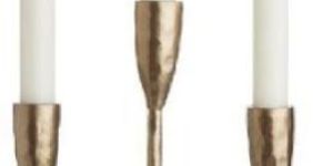 Hand Forged Iron Candle Holder