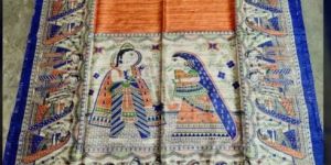 Madhubani Print Silk Sarees