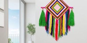 Handmade Colorful Woolen Kite Tassel Hanging for Home/Office/Hall Decoration